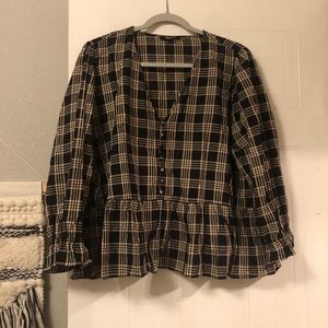 Plaid top